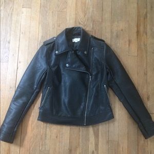 LOFT Faux Leather Moto Jacket - like new